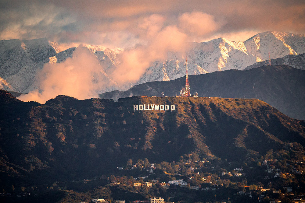Snowy Hollywood Sign