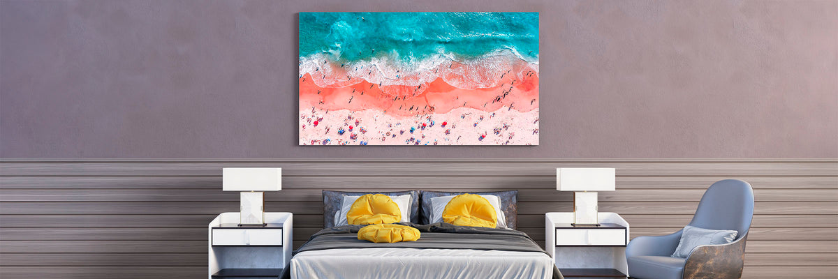 Aerial of Laguna Beach in summer, California, by Niaz Uddin