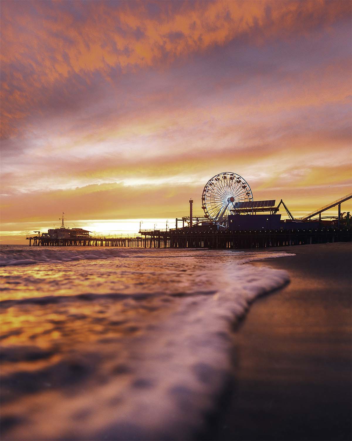 Sunset at the Santa Monica Pier