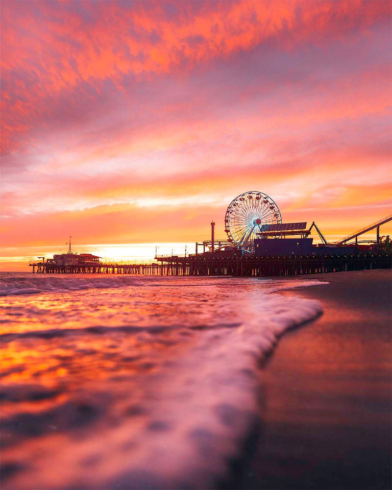 Sunset at the Santa Monica Pier