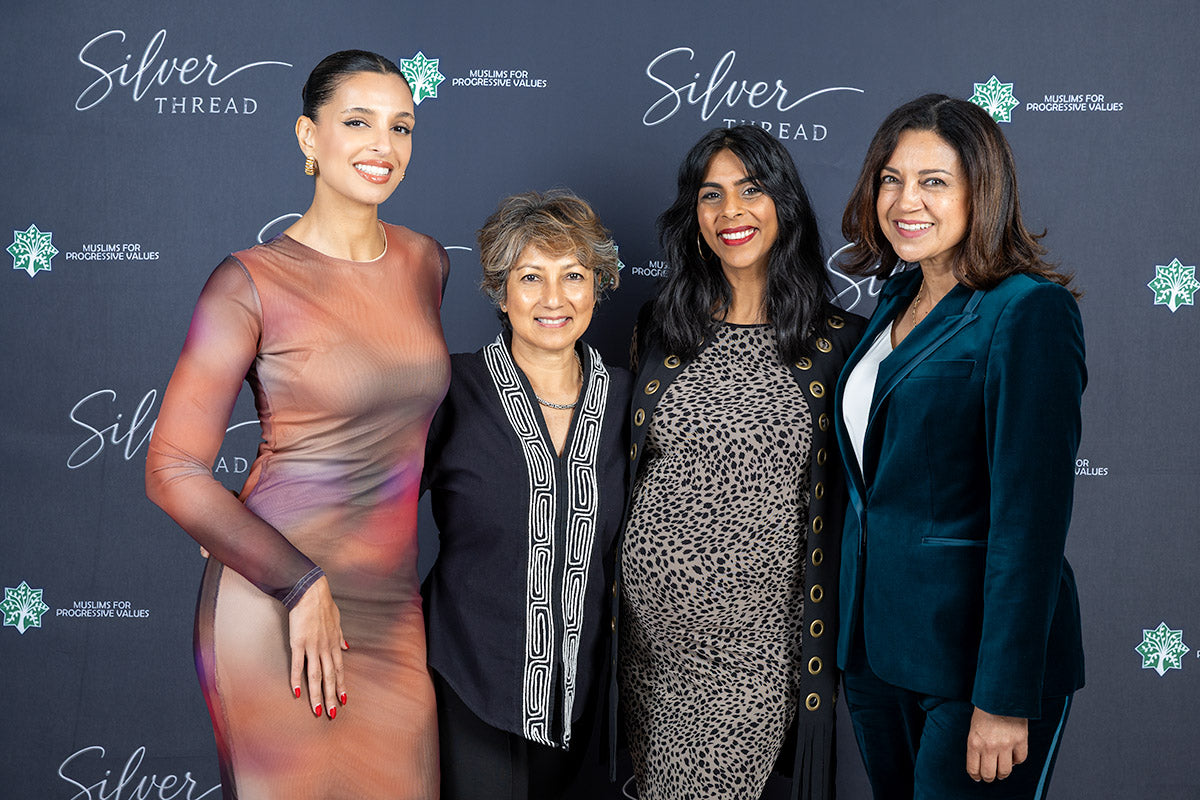 Honorees at the Silver Thread Cultural Impact Award event step-and-repeat